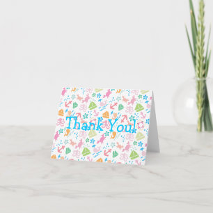 Tarjeta De Agradecimiento Bajo el Mar Cumpleaños Gracias Cartas