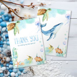 Tarjeta De Agradecimiento Bajo el mar Gracias