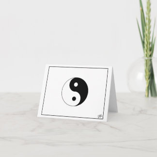 Tarjeta De Agradecimiento BALANCE - Yin y Yang Blank
