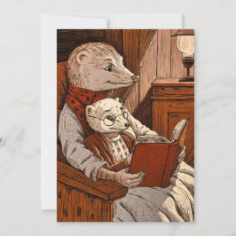 Tarjeta De Agradecimiento Balas leyendo un libro