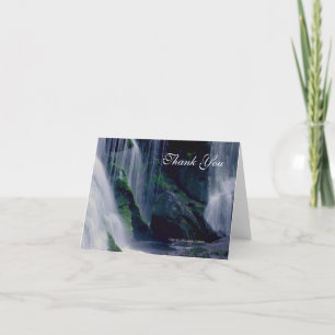 Tarjeta De Agradecimiento Bald River Falls Gracias Notecard