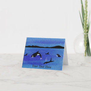 Tarjeta De Agradecimiento Ballenas asesinas