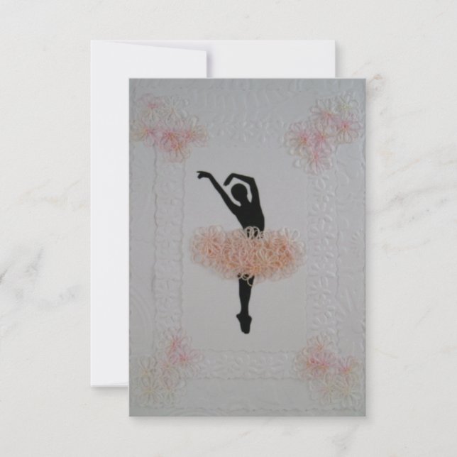 Tarjeta De Agradecimiento Ballerina All Occaina Card (Anverso)