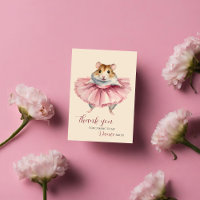 Ballerina Hamster Birthday Dance Fiesta Gracias