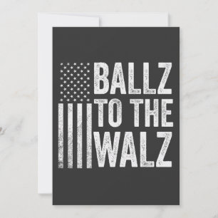 Tarjeta De Agradecimiento Ballz a las elecciones Walz Harris Walz 2024