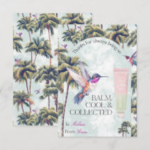 Tarjeta de agradecimiento Balm Cool & Collected Hu