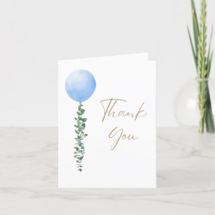 Tarjeta De Agradecimiento Balón azul niño niño niño acuático