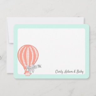 Tarjeta De Agradecimiento Balón de aire caliente Gracias