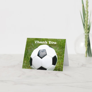 Tarjeta De Agradecimiento Balón de Fútbol Gracias