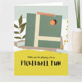 Tarjeta De Agradecimiento Baloncesto