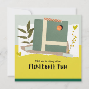 Tarjeta De Agradecimiento Baloncesto
