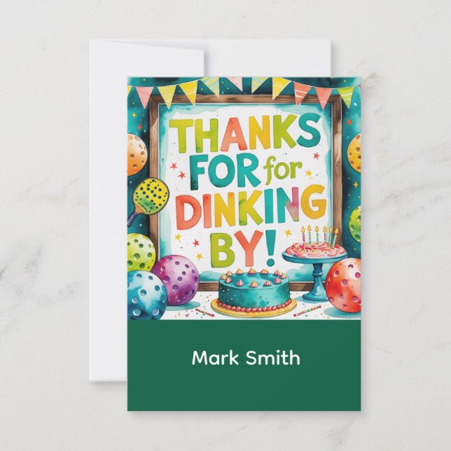 Tarjeta De Agradecimiento Baloncesto (Anverso)