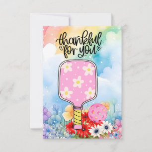 Tarjeta De Agradecimiento Baloncesto con flores