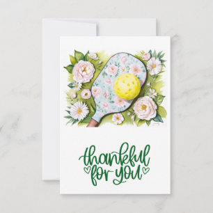 Tarjeta De Agradecimiento Baloncesto con flores