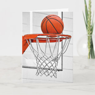 Tarjeta De Agradecimiento Baloncesto entrando en la red