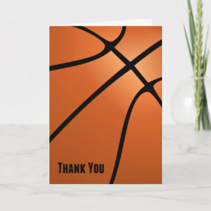 Tarjeta De Agradecimiento Baloncesto Gracias por tu amabilidad