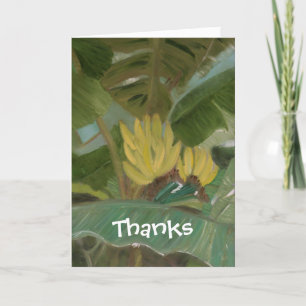Tarjeta De Agradecimiento "Banana Grove"