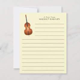 Tarjeta De Agradecimiento Banda de Jazz de Música de Urecght Bass