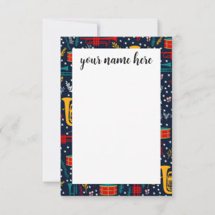 Tarjeta De Agradecimiento Banda de marcha personalizada Notecards