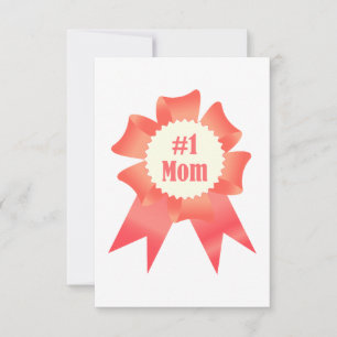 Tarjeta De Agradecimiento Banda ganadora del premio Gratitude Número Uno Mom