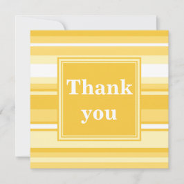 Tarjeta De Agradecimiento Bandas amarillas monográficas