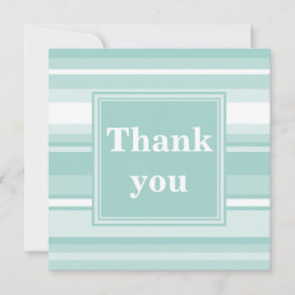 Tarjeta De Agradecimiento Bandas verdes monográficas
