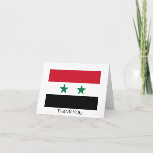 Tarjeta De Agradecimiento Bandera antigua de Siria