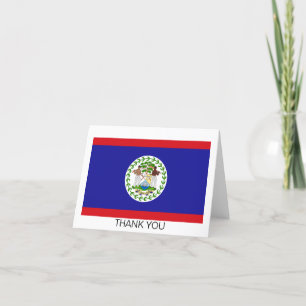 Tarjeta De Agradecimiento Bandera Beliceña