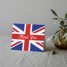 Tarjeta De Agradecimiento Bandera británica del Reino Unido