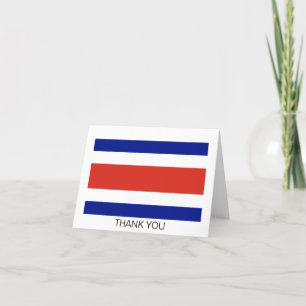 Tarjeta De Agradecimiento Bandera Civil de Costa Rica