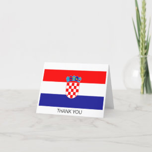 Tarjeta De Agradecimiento Bandera croata