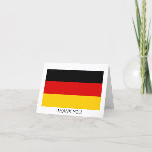 Tarjeta De Agradecimiento Bandera de Alemania