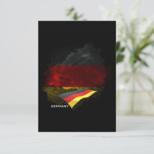 Tarjeta De Agradecimiento bandera de Alemania