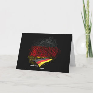 Tarjeta De Agradecimiento bandera de Alemania