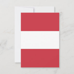 Tarjeta De Agradecimiento Bandera de Austria
