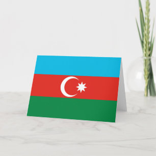 Tarjeta De Agradecimiento bandera de Azerbaiyán