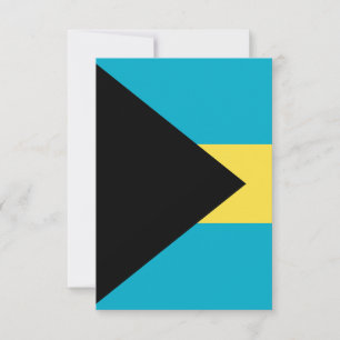 Tarjeta De Agradecimiento bandera de Bahamas