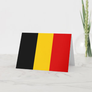 Tarjeta De Agradecimiento Bandera de Bélgica