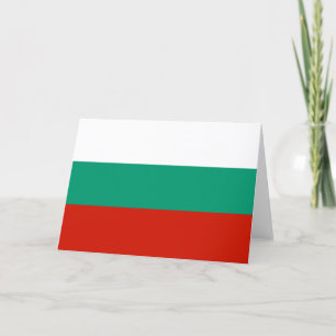 Tarjeta De Agradecimiento Bandera de Bulgaria