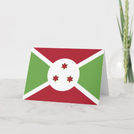 Tarjeta De Agradecimiento Bandera de Burundi