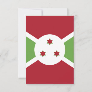 Tarjeta De Agradecimiento bandera de Burundi