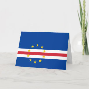 Tarjeta De Agradecimiento Bandera de Cabo Verde