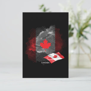 Tarjeta De Agradecimiento bandera de Canadá