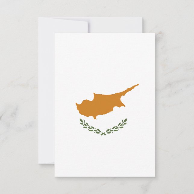 Tarjeta De Agradecimiento Bandera de Chipre (Anverso)