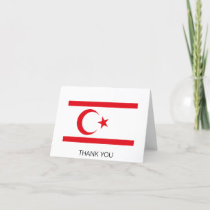 Tarjeta De Agradecimiento Bandera de Chipre del Norte