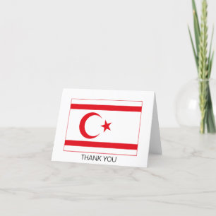 Tarjeta De Agradecimiento Bandera de Chipre del Norte