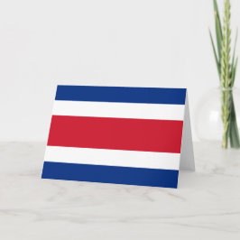 Tarjeta De Agradecimiento Bandera de Costa Rica