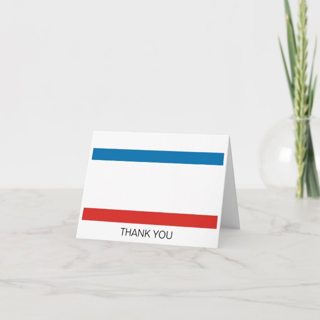 Tarjeta De Agradecimiento Bandera de Crimea (Anverso)