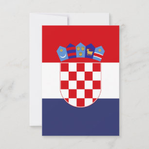 Tarjeta De Agradecimiento Bandera de Croacia