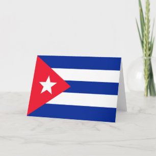 Tarjeta De Agradecimiento Bandera de Cuba